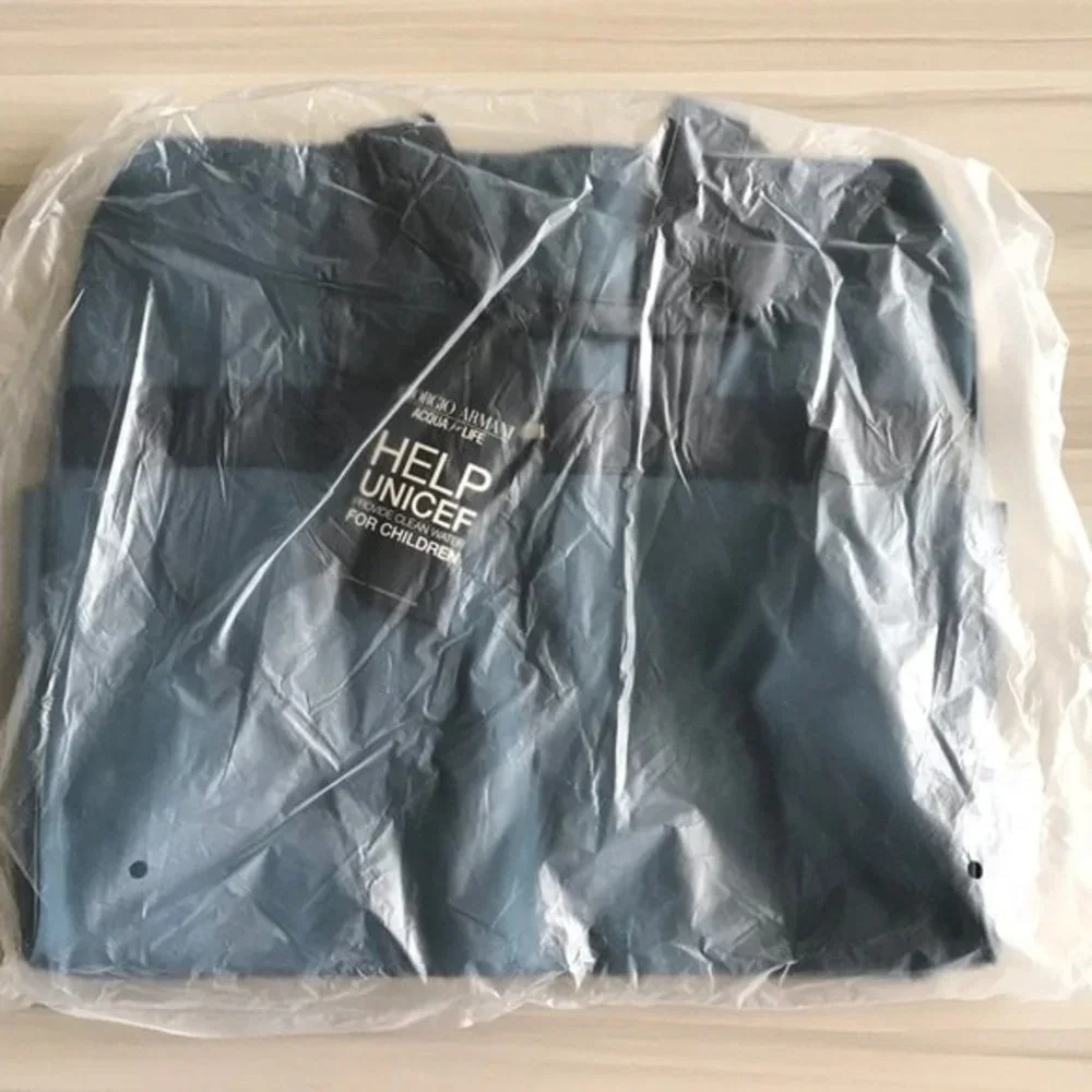 Giorgio Armani Large Weekender Travel Carry On Hand Luggage Duffle Bag Blue